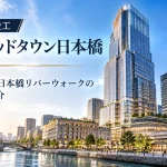 東京ミッドタウン日本橋と日本橋川沿いの再開発を紹介する説明用イメージ